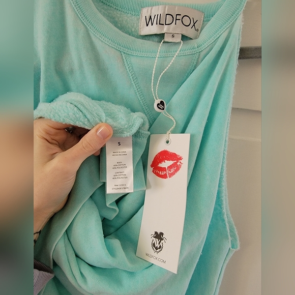 Wildfox Asymmetrical Burnout Sweatshirt - Picture 6 of 6